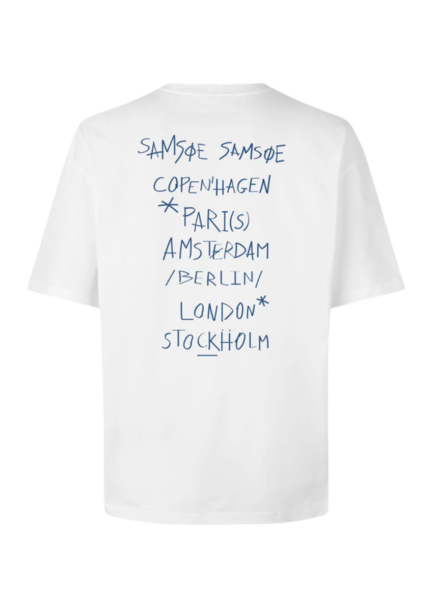 Samsoe Samsoe | Sacopenhagen t-shirt 11725 copenhagen white