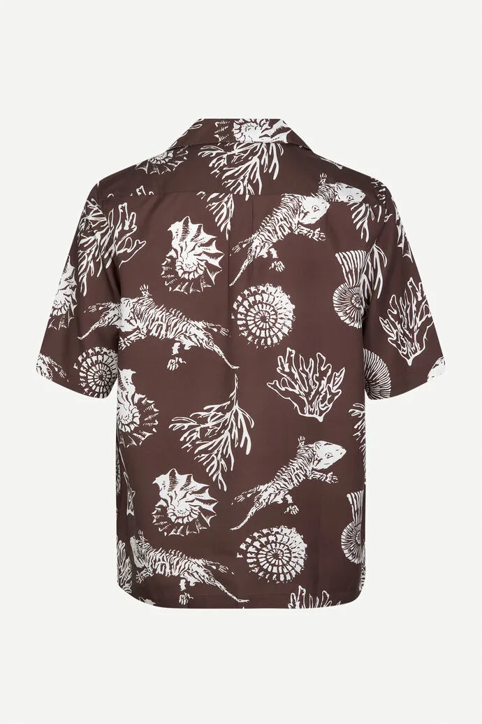 Samsoe Samsoe | Saoscar ax shirt 10527 brwon stone fossil