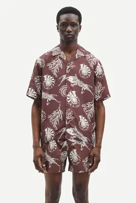 Samsoe Samsoe | Saoscar ax shirt 10527 brwon stone fossil