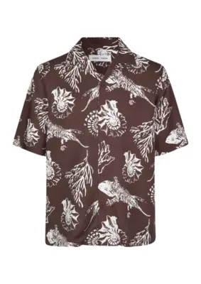 Samsoe Samsoe | Saoscar ax shirt 10527 brwon stone fossil