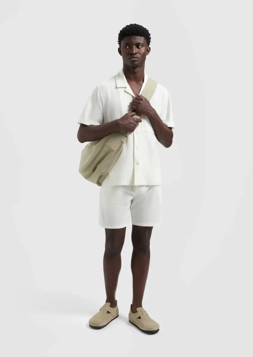 Shirt jersey melange stretch