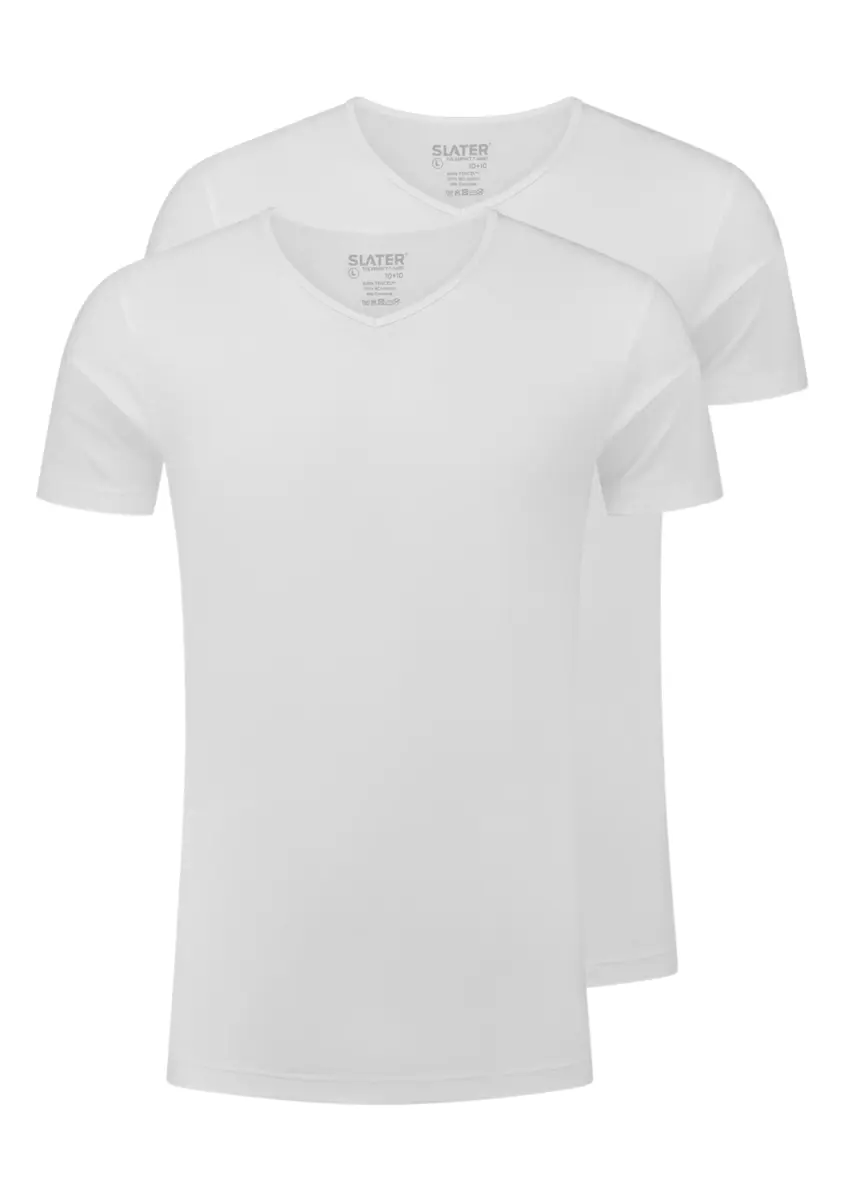 Slater | 10+10 2-pack T-Shirt V-neck s/sl