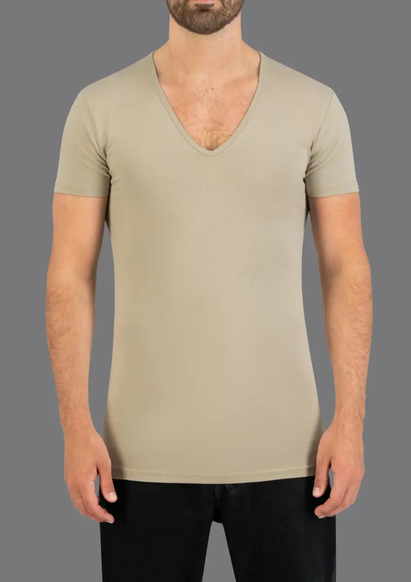 Slater | Stretch 2-pack t-shirt deep v-neck s/sl