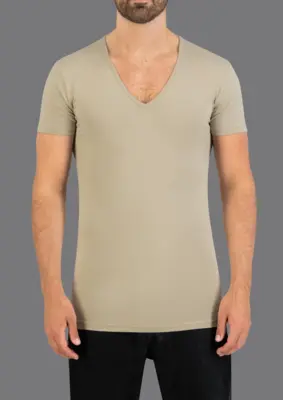Slater | Stretch 2-pack t-shirt deep v-neck s/sl