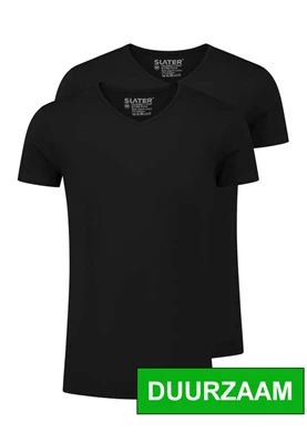 Slater | STRETCH 2-pack T-Shirt V-neck S/S