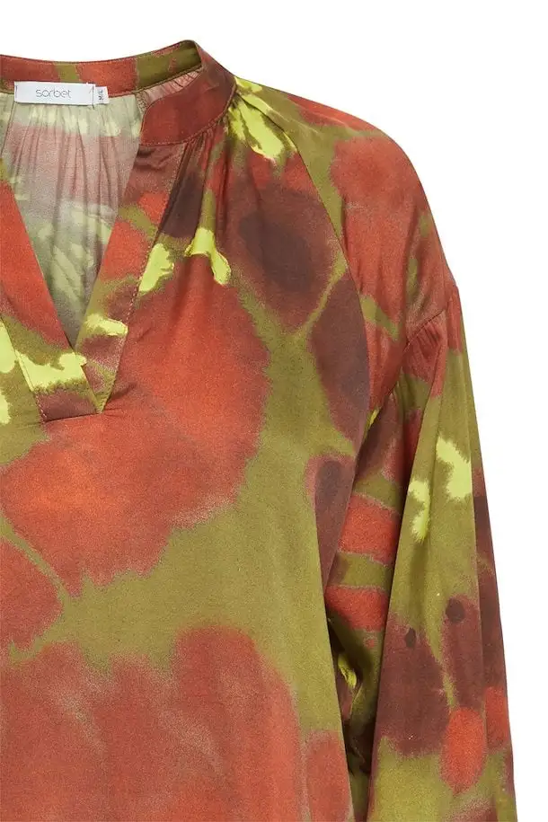 Sorbet | SBOBAMA BLOUSE Green Moss