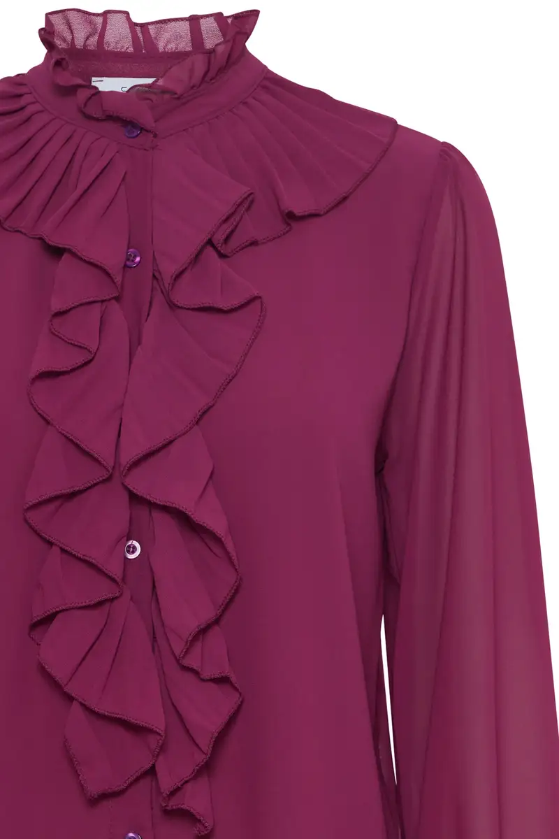 Sorbet | SBRUFFLE BLOUSE 182525 Magenta Haze