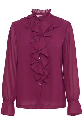 Sorbet | SBRUFFLE BLOUSE 182525 Magenta Haze