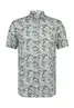 State Of Art | Shirt ss print li/co - ref ls 14300 wit/bladgroen