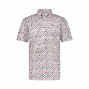 State Of Art | Shirt ss print poplin wit/roze