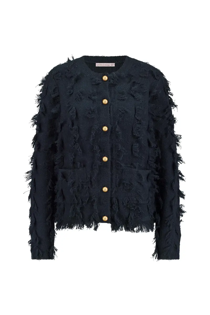 Studio Anneloes | Anka fringe cardigan