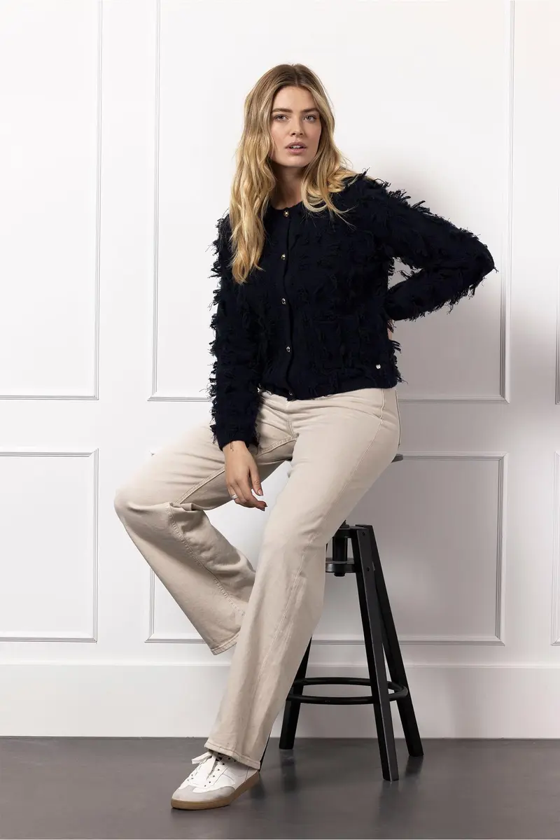 Studio Anneloes | Anka fringe cardigan