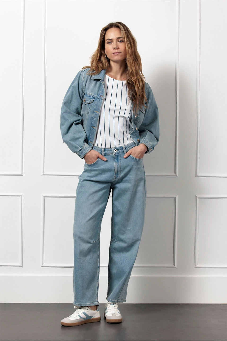 Studio Anneloes | Berry denim trousers
