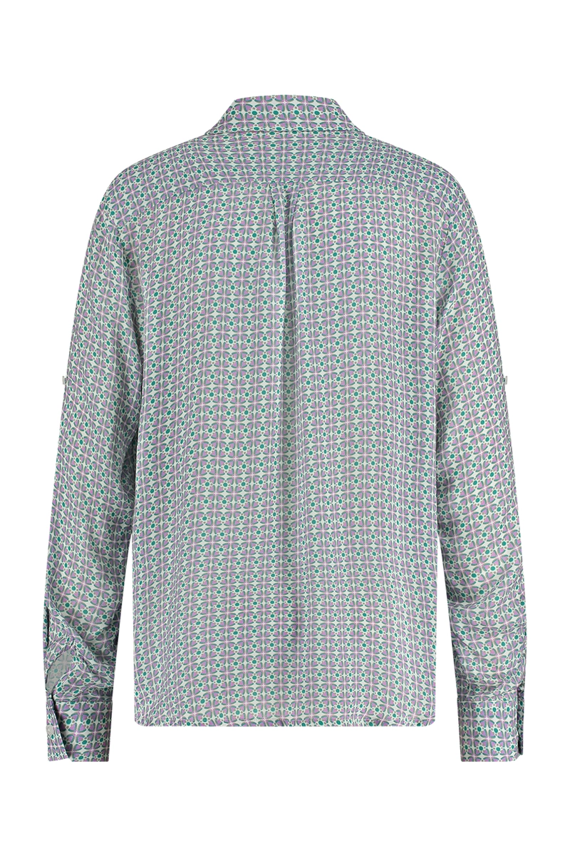 Studio Anneloes | Bobby clover crepe blouse