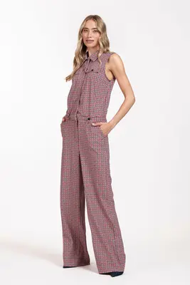 Studio Anneloes | Burnice check jumpsuit