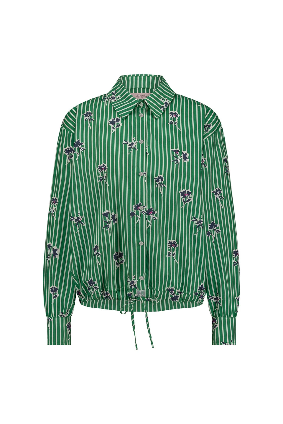 Studio Anneloes | Dio poplin flower stripe blouse