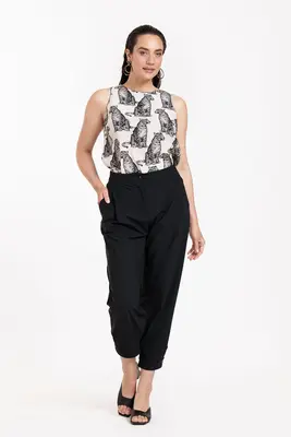 Studio Anneloes | Ebony panther top