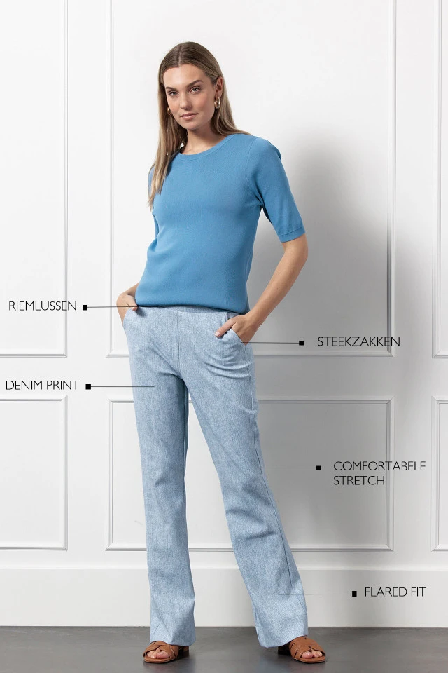 Studio Anneloes | Flair bnd denim trousers