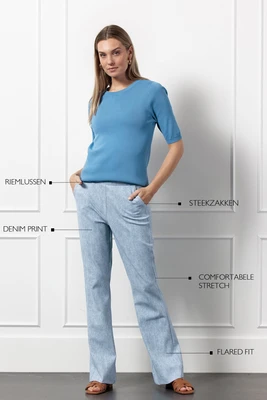 Studio Anneloes | Flair bnd denim trousers