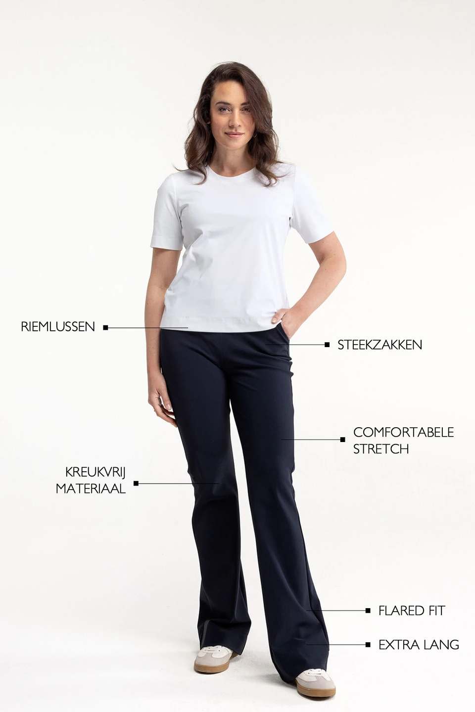 Studio Anneloes | Flair long bonded trousers