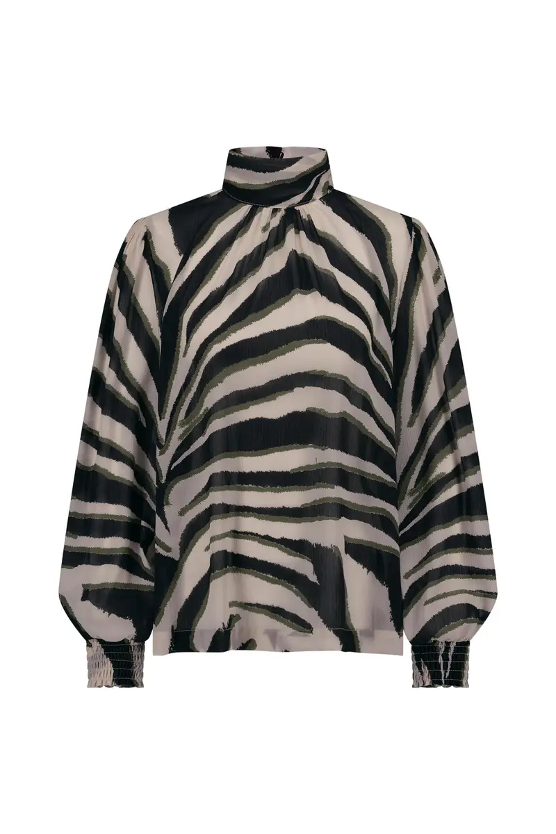 Studio Anneloes | Izza zebra crepe top