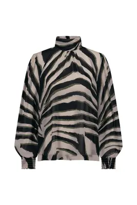 Studio Anneloes | Izza zebra crepe top