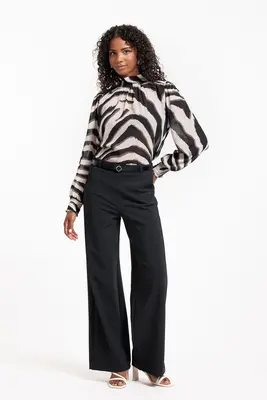 Studio Anneloes | Izza zebra crepe top