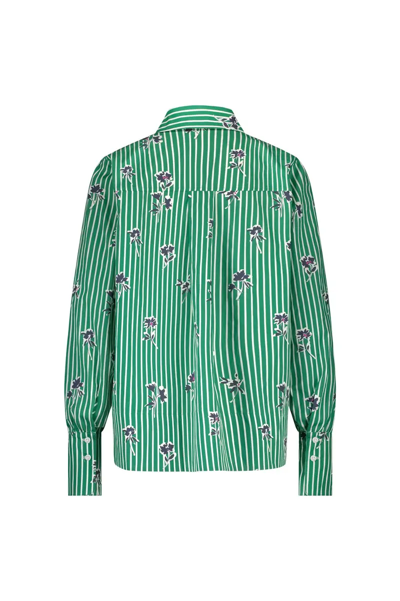 Studio Anneloes | Liona poplin flower stripe blouse