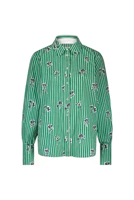 Studio Anneloes | Liona poplin flower stripe blouse