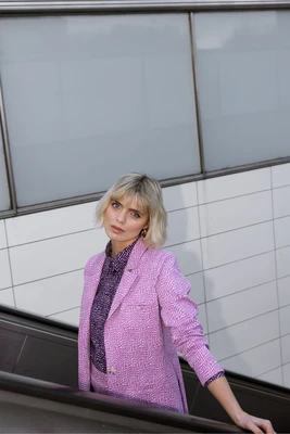 Studio Anneloes | Milos spots jacquard blazer