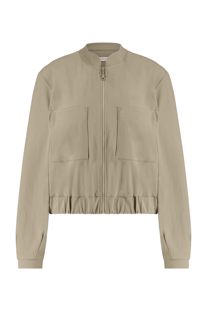 Studio Anneloes | Olive rib jacket