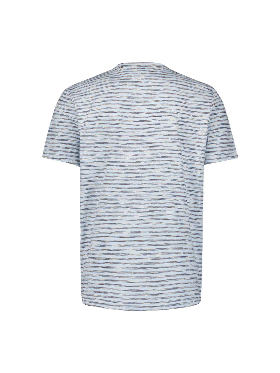 T-shirt crewneck multi coloured melange stripes