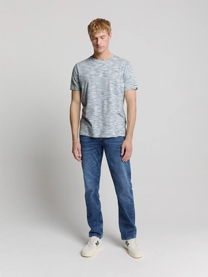 T-shirt crewneck multi coloured melange stripes