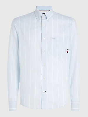 Tommy Hilfiger | Oxford Stripe RF Shirt Breezy Blue / Optic White