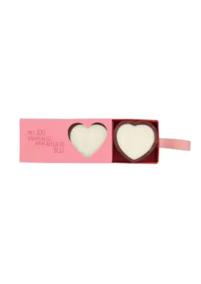 Zuss | Set van 2 geurkaarsjes in doosje hartje roze