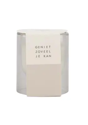 Zusss | Geurkaars glas m