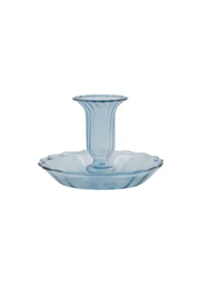 Zusss | Kandelaar glas schotel blauw