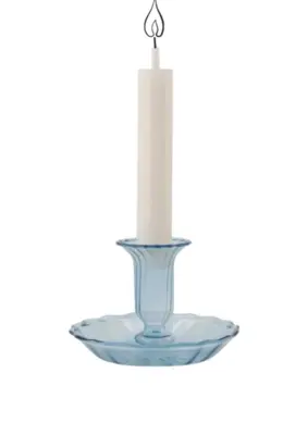 Zusss | Kandelaar glas schotel blauw