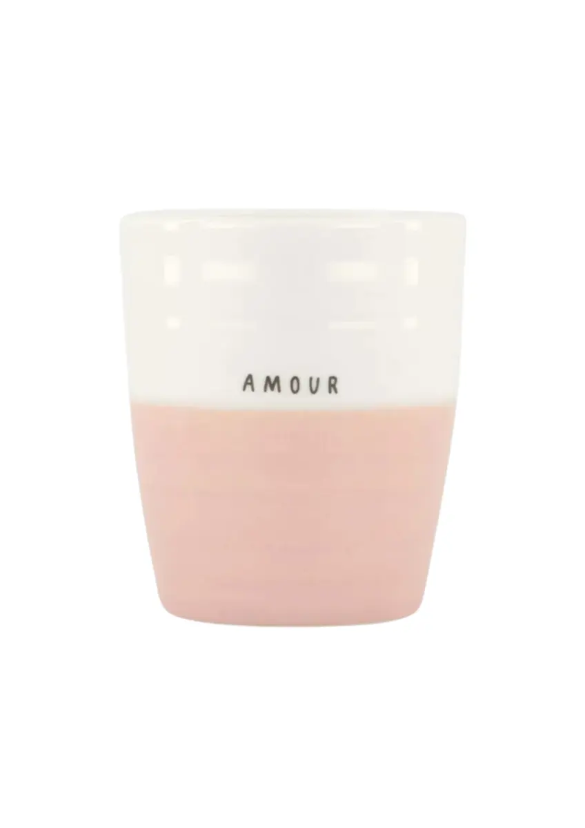 Zusss | Koffiemok amour wit/roze
