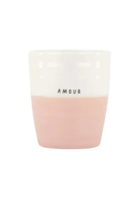 Zusss | Koffiemok amour wit/roze