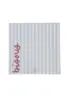 Zusss | Servetten bisous kusss streep 12.5x12.5cm wit/blauw