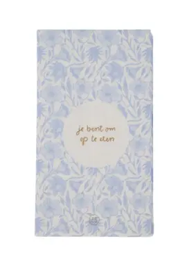 Zusss | Servetten bloemen 11x20cm