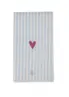 Zusss | Servetten streep hartje 11x20cm blauw/wit