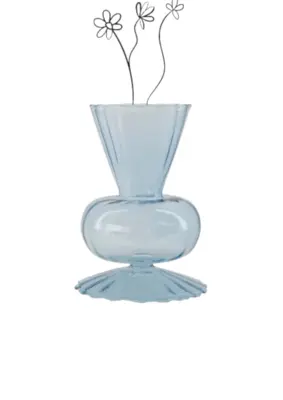 Zusss | Vaasje glas m blauw